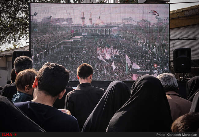 پیاده روی جاماندگان اربعین در تهران 
