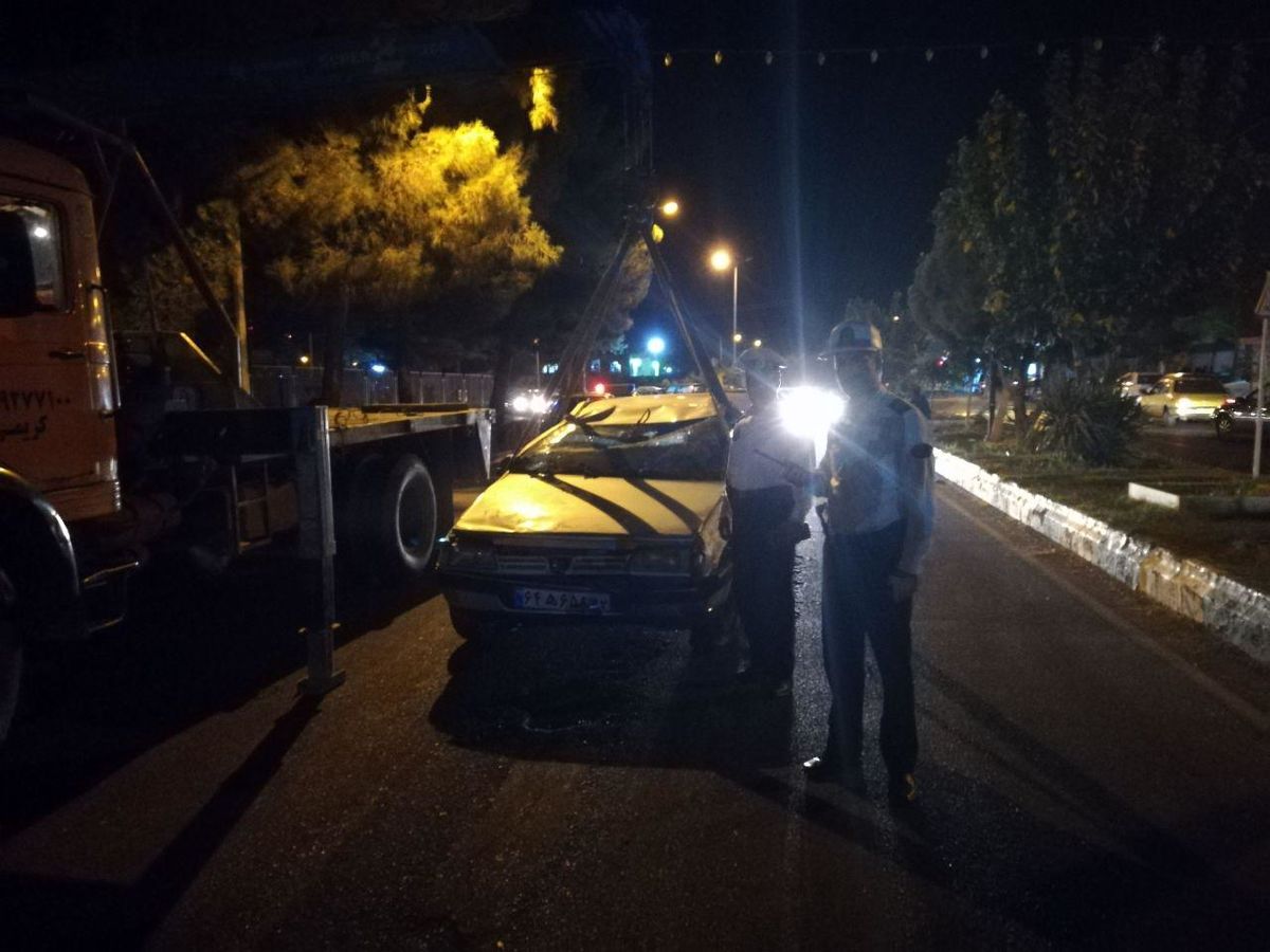سرعت بالا جان راننده تایبادی را گرفت