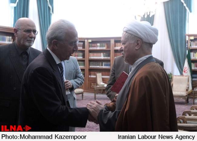 دیدار پروفسور سمیعی با آیت الله هاشمی