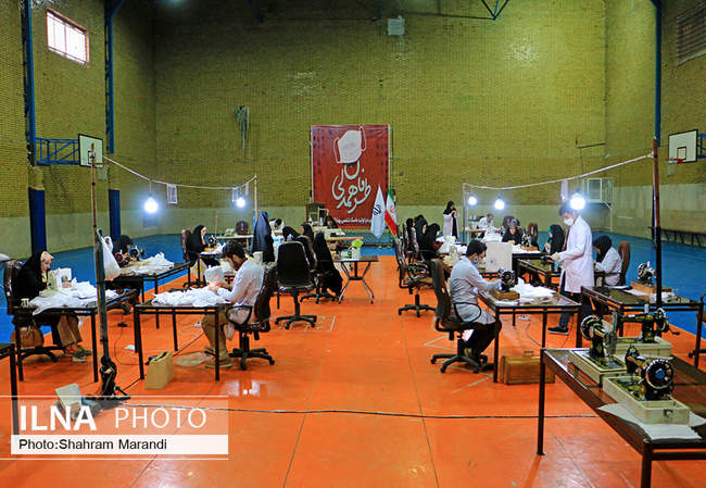 تولید ماسک توسط سازمان های مردم نهاد اصفهان