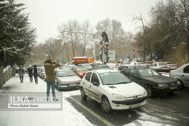 بارش برف در تهران
