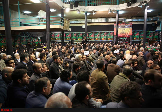 حضور آیت‌الله هاشمی رفسنجانی در مراسم عزاداری هیأت ایثارگران در حسی