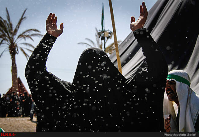مراسم خیمه سوزان در طاقانک چهارمحال و بختیاری