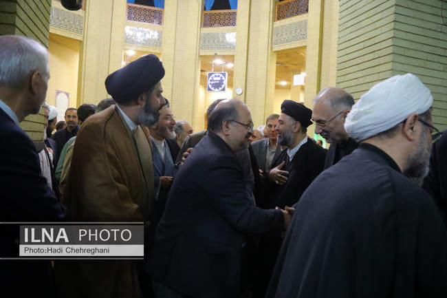 مراسم ختم همسر آیت‌الله سیستانی در تهران