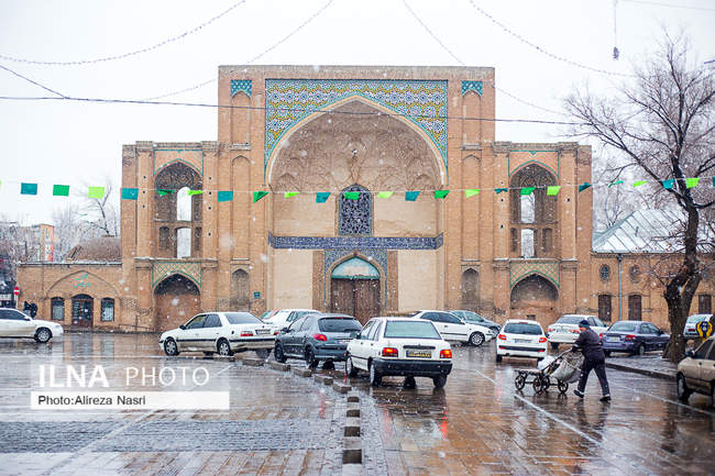 قزوین در آغوش برف به روایت تصویر