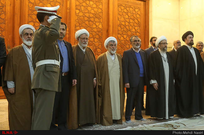 تجدید میثاق رئیس قوه قضائیه و مسئولان عالی قضایی با آرمانهای امام را�