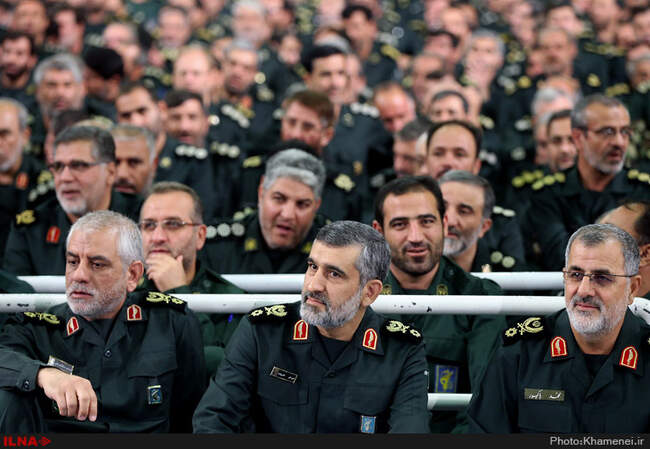 دیدار فرماندهان سپاه پاسداران انقلاب اسلامی‌ با حضرت آیت‌الله خامنه‌ای