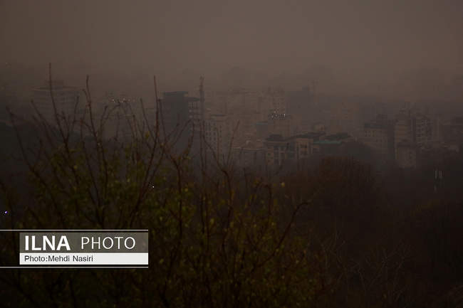مه گرفتگی در تهران