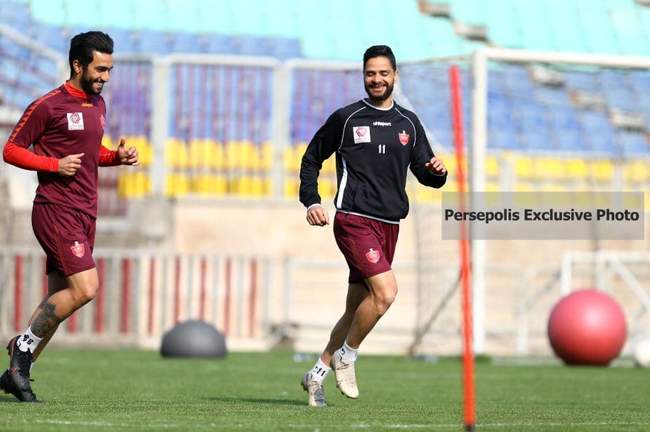 گزارش تصویری: تمرینات سرخ پوشان با حضور ستاره جدید