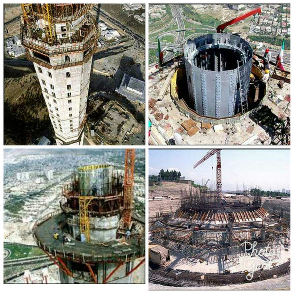 برج میلاد اینگونه ساخته شد/عکس