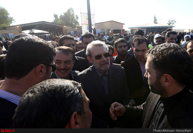 بازدید رئیس مجلس از مرز مهران و شلمچه 