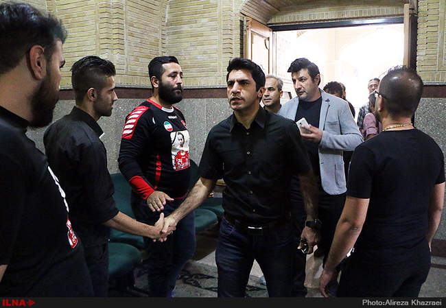 مراسم ترحیم هادی نوروزی کاپیتان تیم فوتبال پرسپولیس