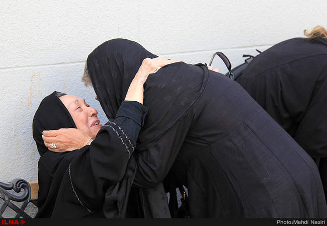 مراسم تشییع پیکر جمشید ارجمند