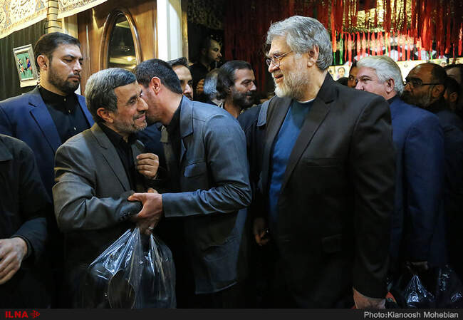 مراسم ترحیم برادر محمود احمدی نژاد