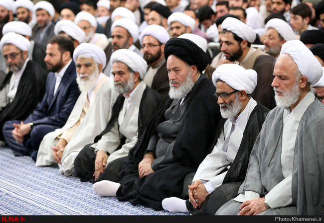 دیدار مدیران، مدرسان و طلاب حوزه‌های علمیه استان تهران با حضرت آیت‌