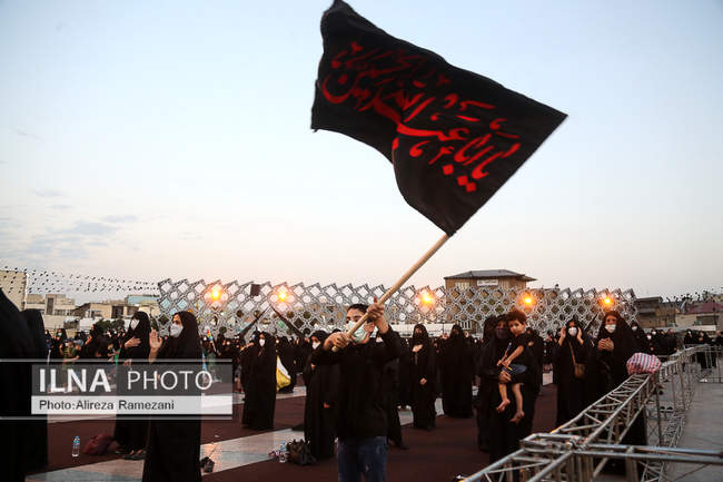 مراسم شب ششم عزاداری حضرت ابا عبدالله الحسین (ع) در میدان آیینی امام ح