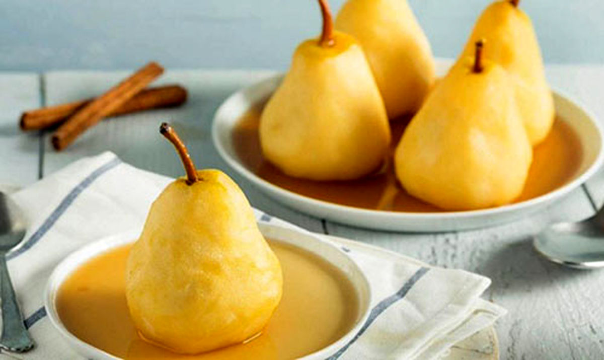 طرز تهیه کمپوت گلابی و راز خوشمزه شدن آن 