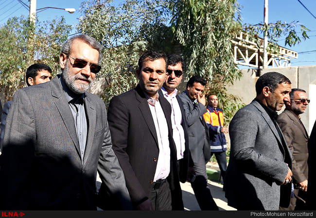 بازدید رئیس مجلس از مرز مهران و شلمچه 