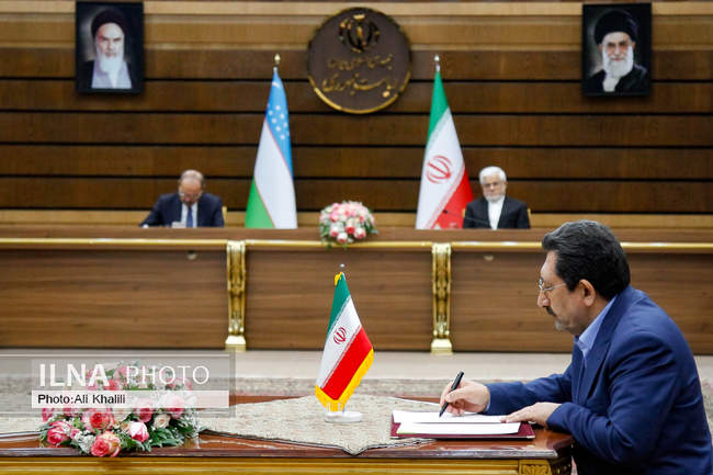 استقبال رسمی معاون اول رئیس‌جمهور از نخست وزیر ازبکستان 