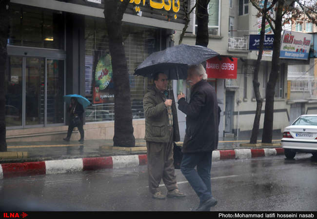 روز بارانی سنندج