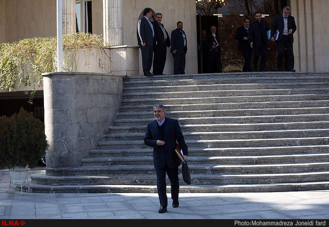 حضور هیات دولت در جمع خبرنگاران