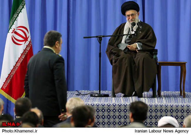 دیدار فرماندهان نیروی انتظامی جمهوری اسلامی با رهبر معظم انقلاب