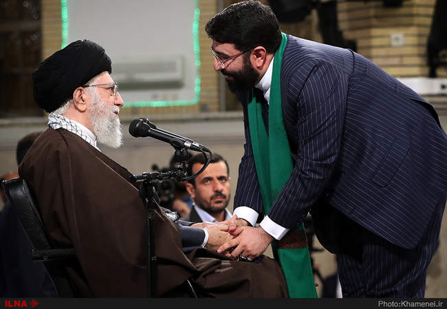 دیدار جمعی از مداحان و ذاکران اهل بیت(ع) با رهبر انقلاب