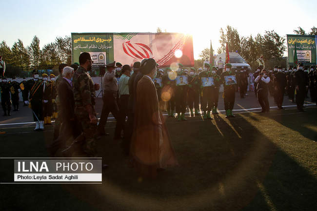 حضور  سردار رحیمی در مراسم صبحگاهی ستاد فاتب تهران