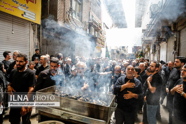 مراسم عزاداری تاسوعای حسینی - بازار تهران