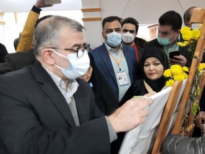 بازدید استاندار البرز از نمایشگاه گردشگری تهران/ کتاب ویژه گردشگری برای نابینایان رونمایی شد