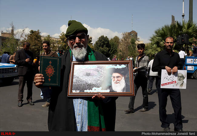 راهپیمایی نمازگزاران در سالگرد شهدای فاجعه منا - تهران 
