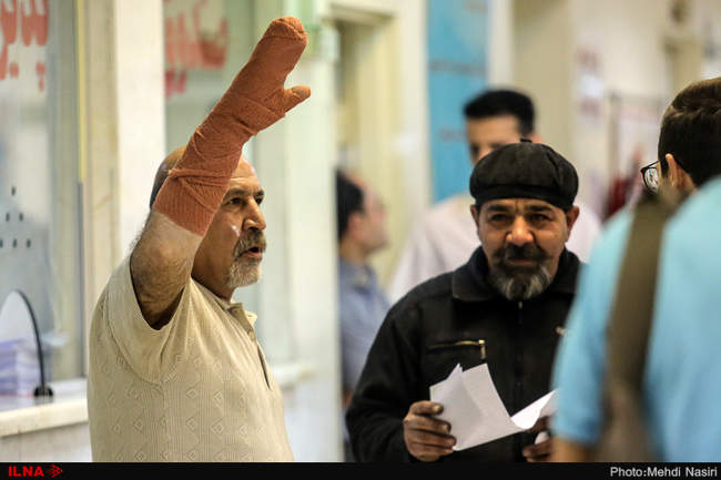 مصدومان مراسم چهارشنبه آخر سال 1396