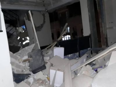 مصدومیت ۹ نفر بر اثر انفجار شدید در ساختمان مسکونی