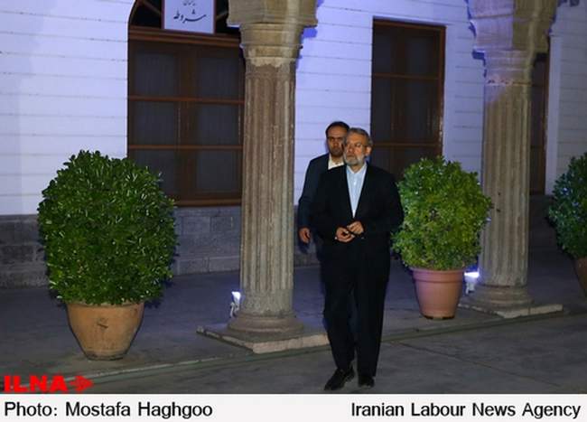 مراسم افطاری ایتام با حضور علی لاریجانی