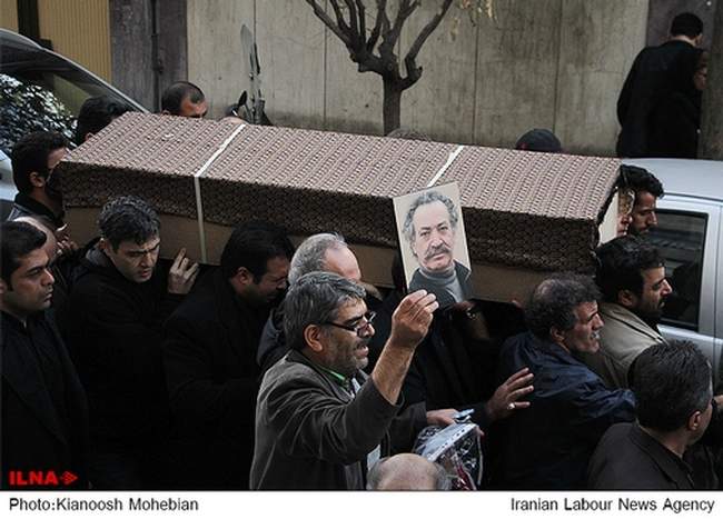 مراسم تشییع پیکر عظیم جوانروح فیلمبردار سینما و تلویزیون