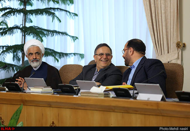 اولین جلسه هیات دولت پس از انتخابات ریاست‌جمهوری/ روحانی و جهانگیری 