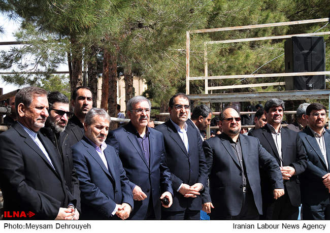 مراسم تشییع و خاکسپاری والده رییس جمهور