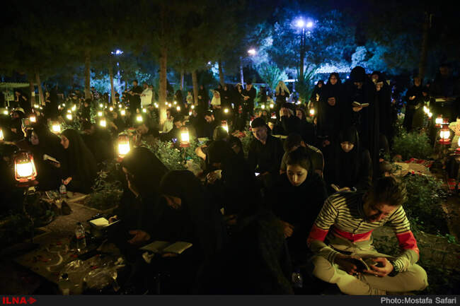 مراسم احیای شب بیست و سوم ماه مبارک رمضان در بهشت زهرا‎