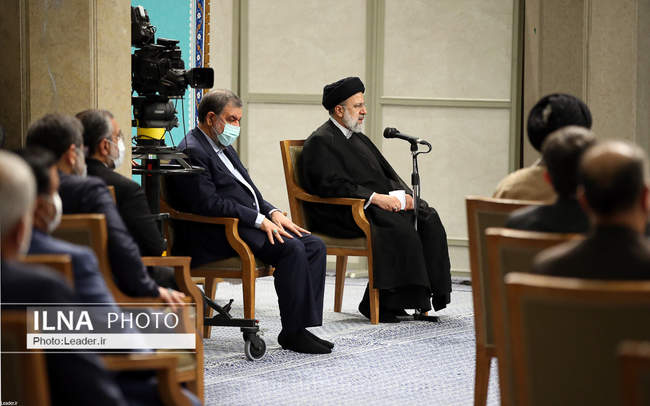 دیدار رئیس‌جمهور و اعضاء هیئت دولت با رهبر انقلاب