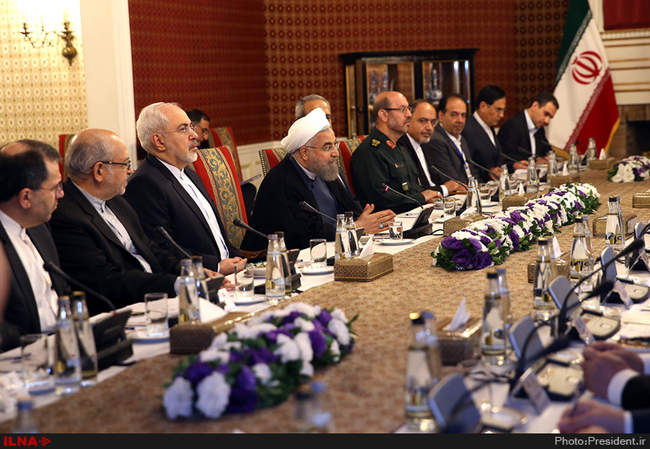 استقبال رسمی روحانی از رییس جمهوری کرواسی 