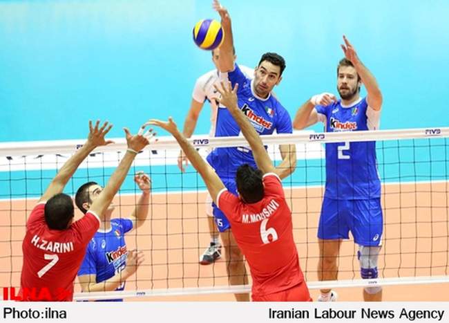 دیدار تیمهای والیبال ایران و ایتالیا