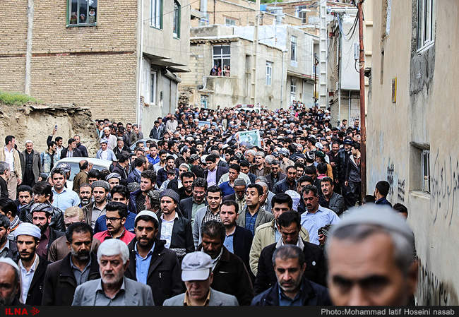 مراسم تشییع و خاکسپاری ماموستا سید بهاالدین احمدی عالم برجسته کردست
