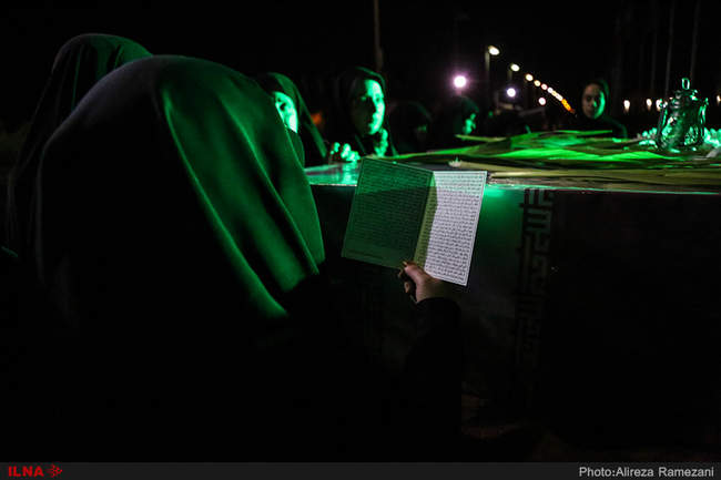  مراسم شب وداع با پیکر مطهر ۷۲ شهید گمنام دفاع مقدس 