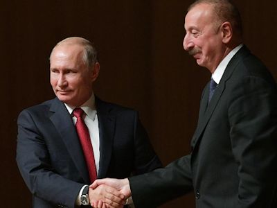 Aliyev goes to Kremlin for talks with Putin