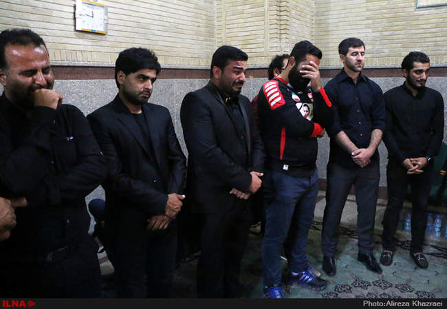 مراسم ترحیم هادی نوروزی کاپیتان تیم فوتبال پرسپولیس