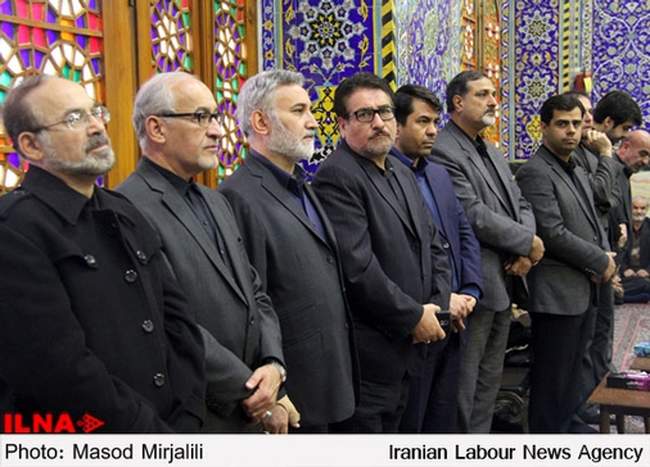 مراسم ترحیم سیده فاطمه خاتمی در مسجد حظیره یزد