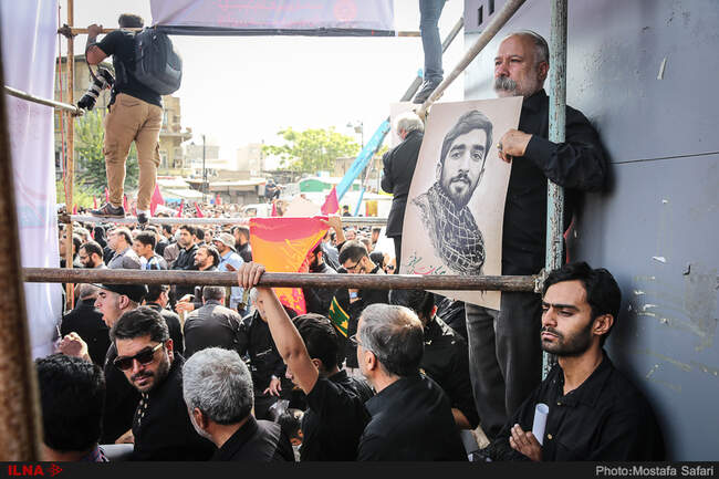 مراسم تشییع پیکر شهید حججی-2
