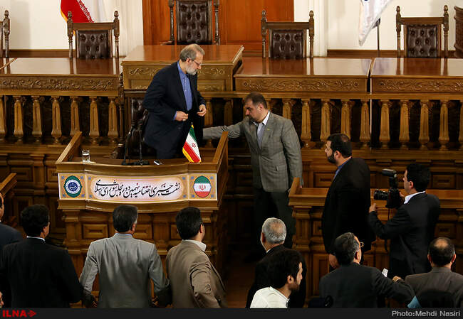 نشست خبری رئیس مجلس شورای اسلامی 