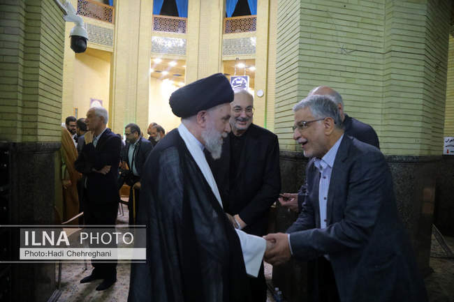 مراسم ختم همسر آیت‌الله سیستانی در تهران