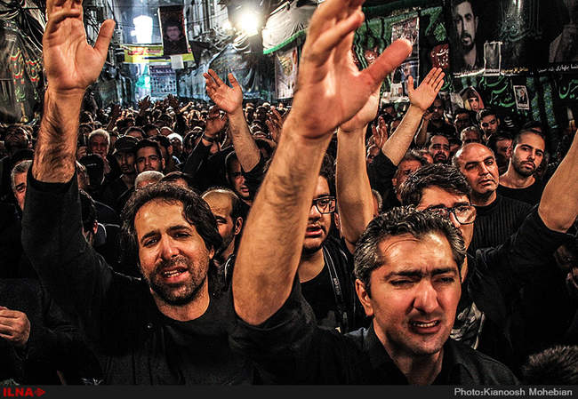 عزاداری ظهر عاشورا در بازار تهران